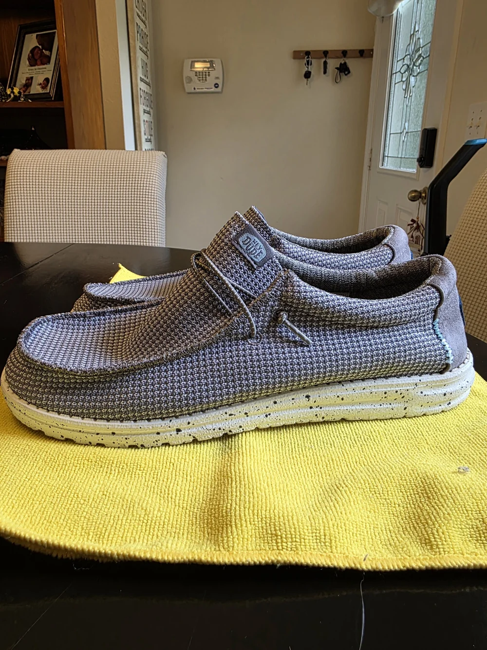 Hey Dude Wally Knit Slip-On Shoes - Gray Size 12 Mens
